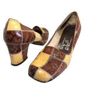 Vintage 60s or earlier D'Amico for trott's handcrafted two tone shoes